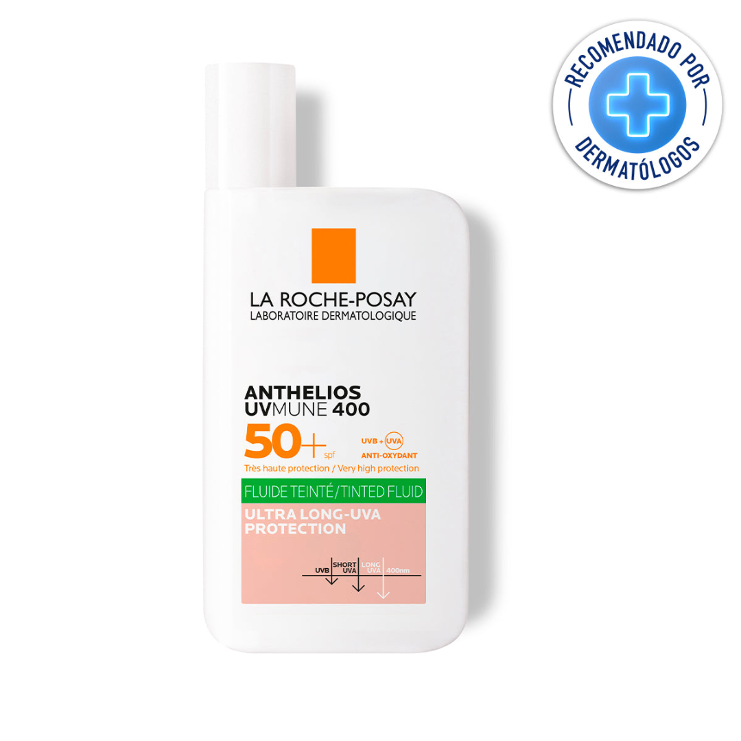 La Roche-Posay Anthelios Uv Mune 400 Oil Control Fluido FPS 50+ Con Color 50ml