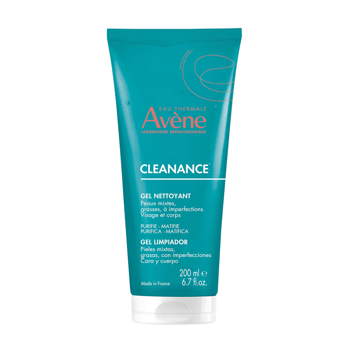 Avene Cleanance Gel limpiador Matificante Para Piel Sensible Con Tendencia Acneica 200Ml
