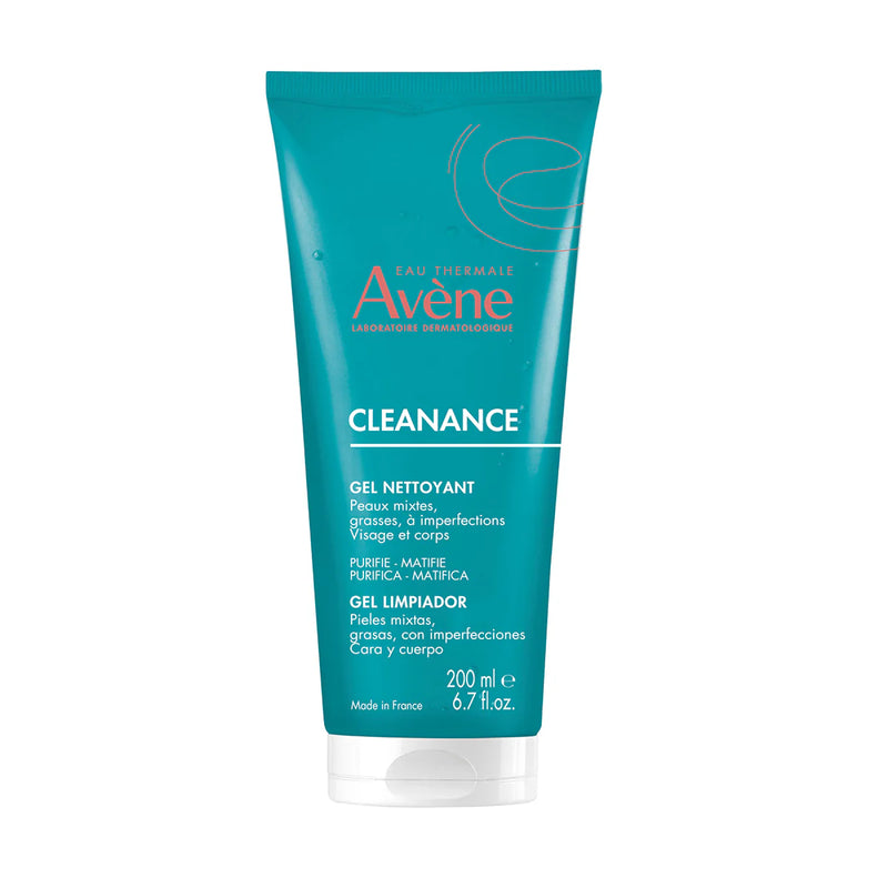 Avene Cleanance Gel limpiador Matificante Para Piel Sensible Con Tendencia Acneica 200Ml