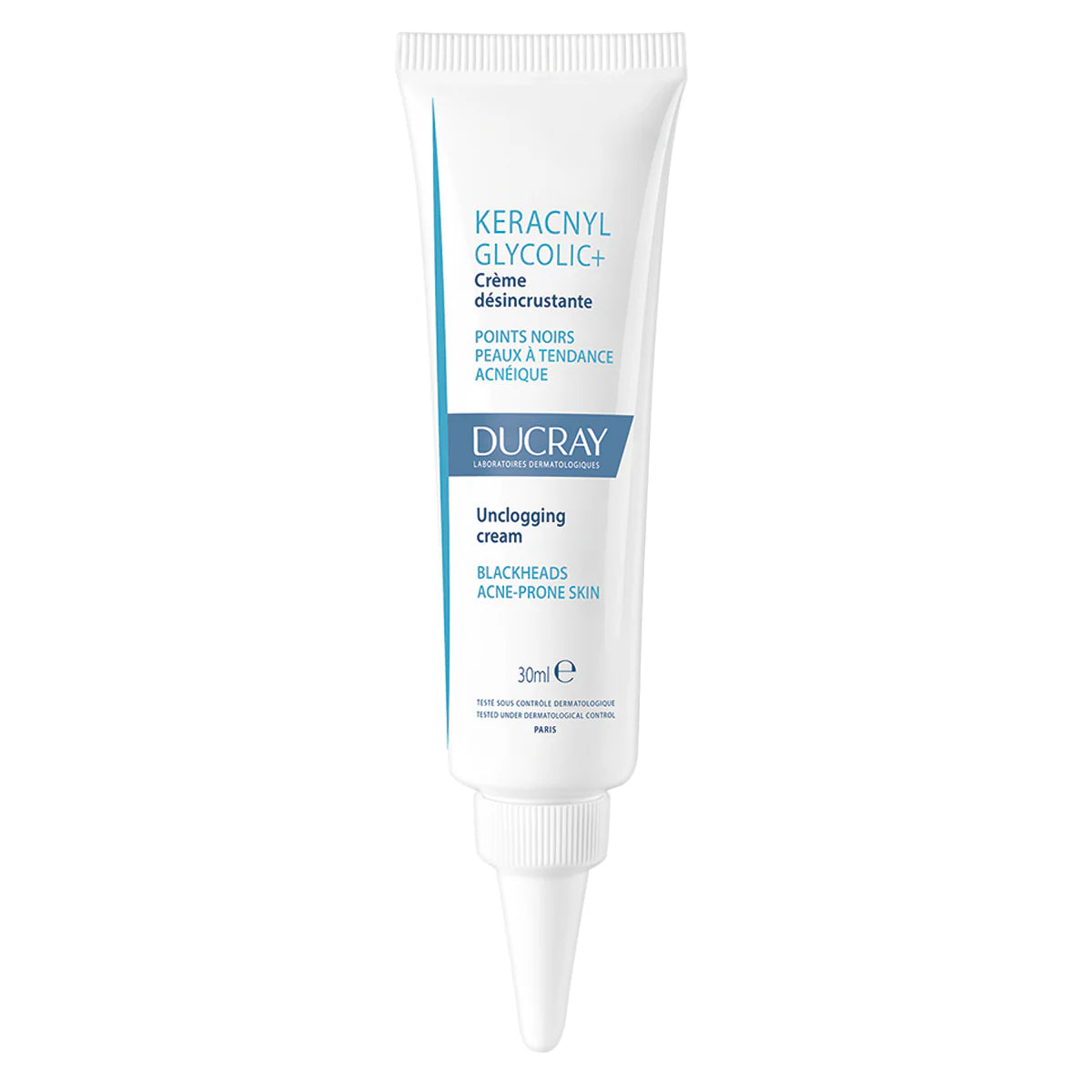 Ducray Keracnyl Glycolic+ Crema desincrustante anti-imperfecciones 30 Ml