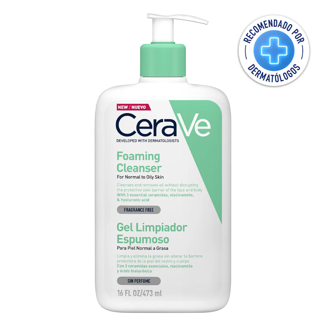 Cerave Gel Limpiador Espumoso 16Oz / 473Ml
