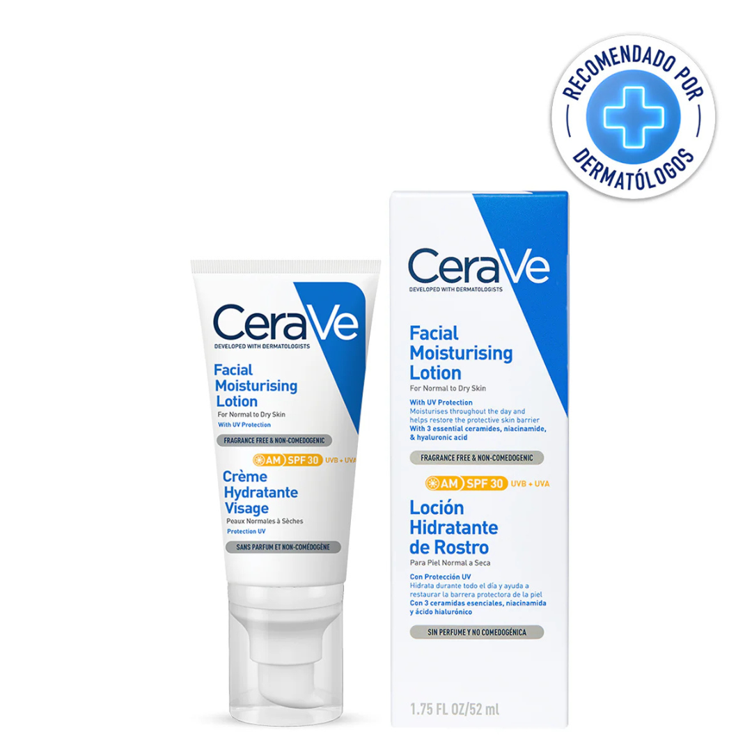 Cerave  Loción Hidratante De Rostro Fps30 52Ml