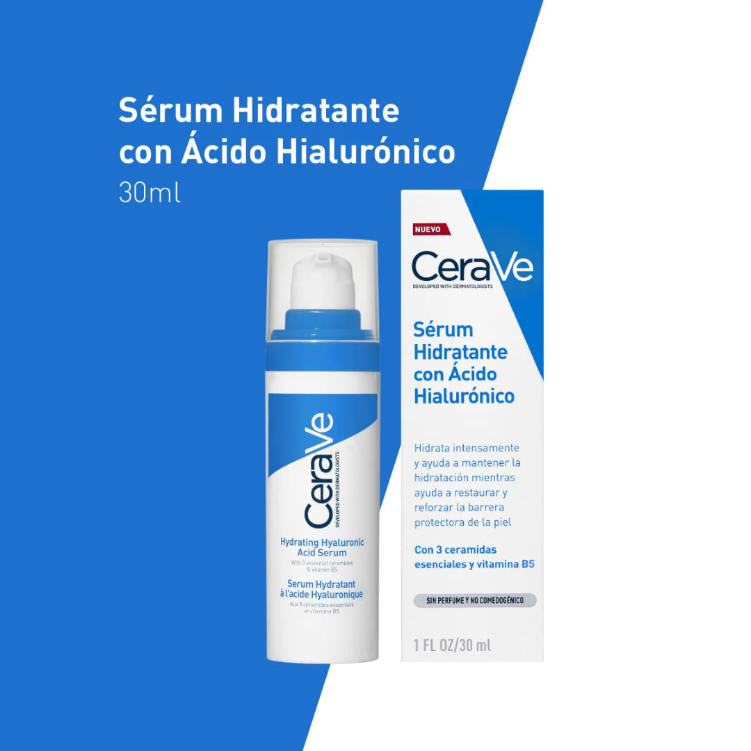 Cerave  Sérum Hidratante Con Ácido Hialurónico Sin Fragancia 30Ml