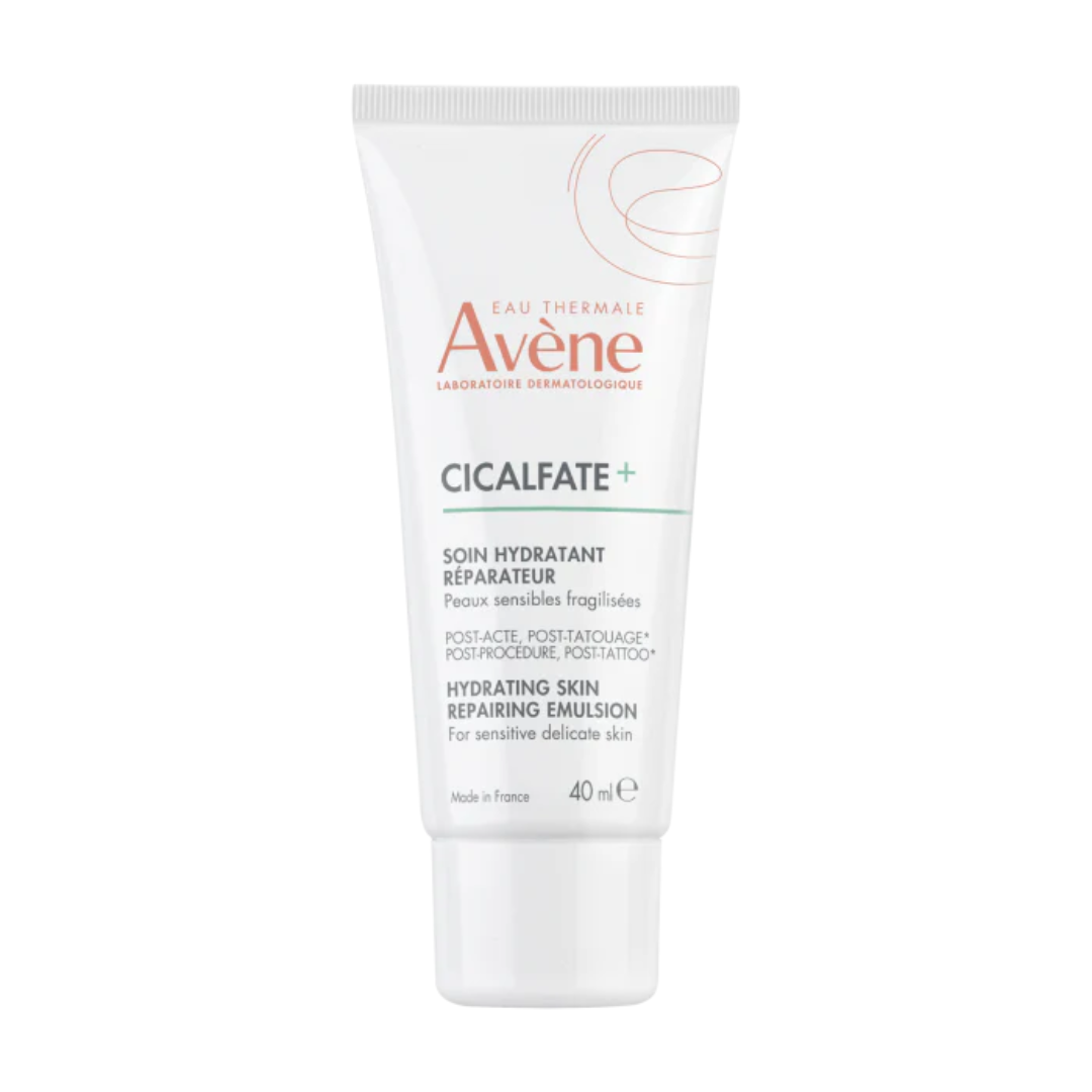 Avene Cicalfate+ Emulsión Reparadora Calma Hidrata y Repara la Piel Debilitada Tras Procedimientos Dermatológicos o Tatuajes 40 ml