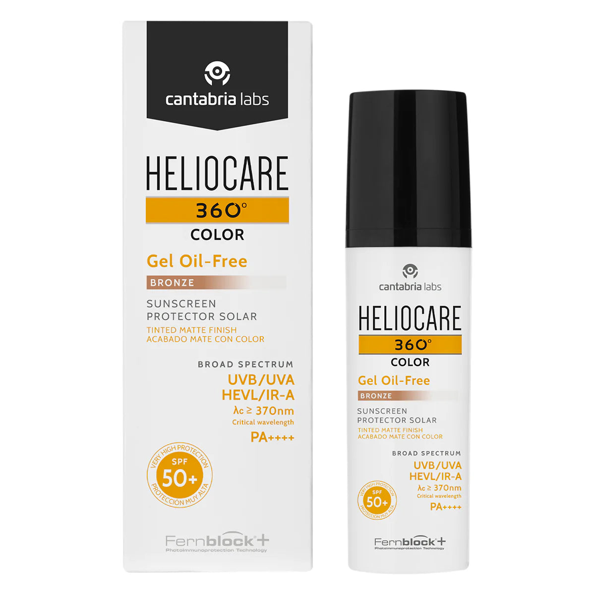 Cantabria lab-Heliocare 360 Color Gel Oil Free Bronze 50 Ml