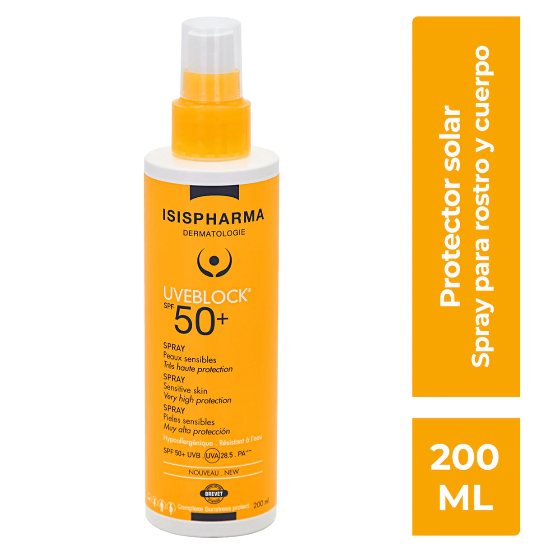 Isispharma Uveblock FPS 50+ Spray 200ml - Diebe Pharma