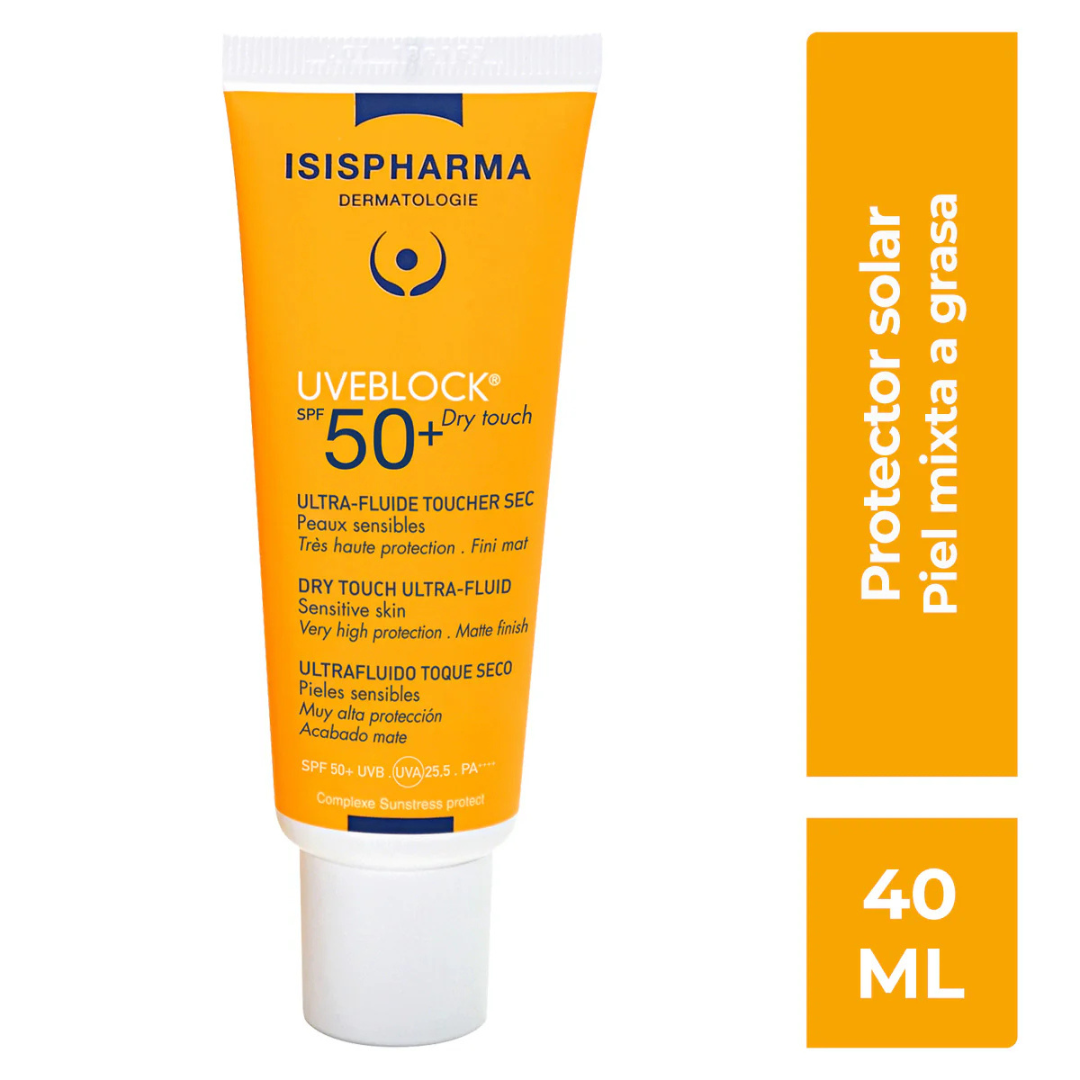 Isispharma Uveblock FPS 50+ Toque Seco Medio 40ml - Diebe Pharma