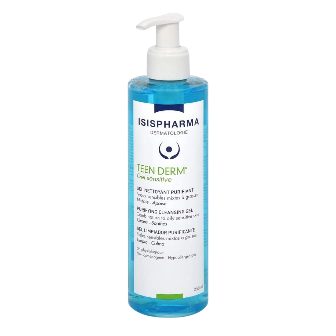 Isispharma Teen Derm Sensitive Gel Limpiador 250ml - Diebe Pharma