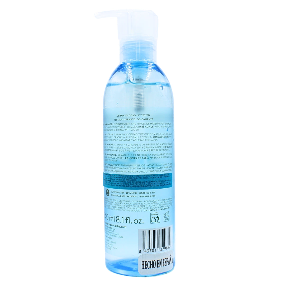 Babe Gel micelar para una Limpieza Delicada y Profunda 240 ml - Diebe Pharma