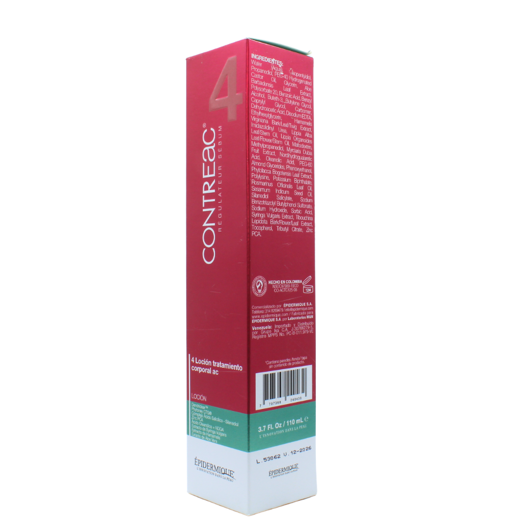 Epidermique Contreac 4 Loción Tratamiento Corporal AC 110ml - Diebe Pharma