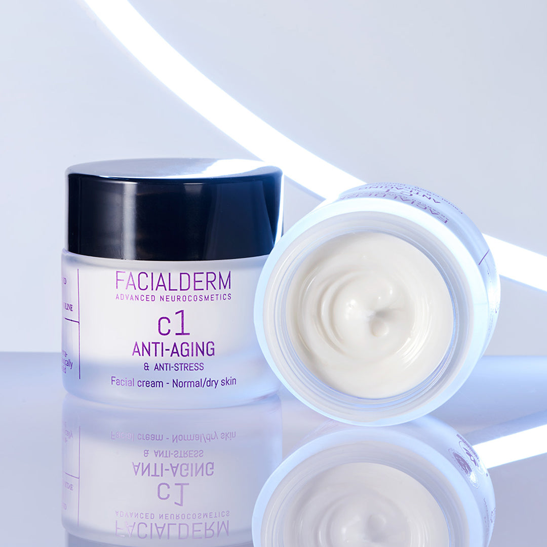 Facialderm Crema C1 Antiedad y Antiestrés - Piel Normal-Seca 50ml - Diebe Pharma