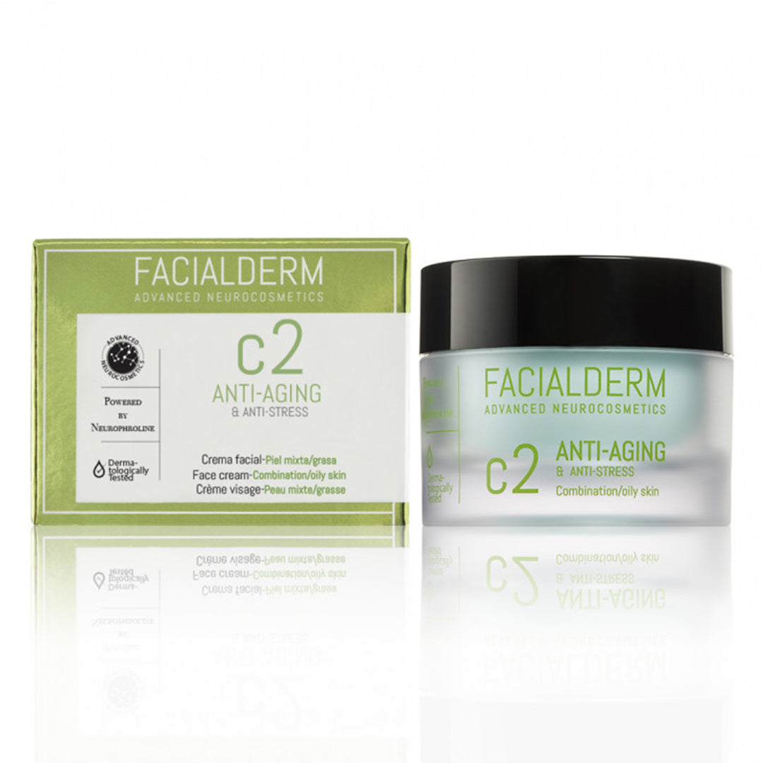 Facialderm Crema C2 Antiedad y Antiestrés - Piel Mixta-Grasa 50ml - Diebe Pharma