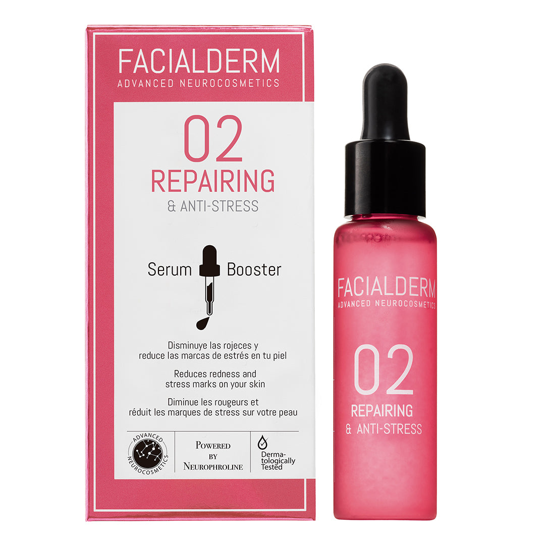 Facialderm Sérum Booster 02 Reparador y Antiestrés 30ml - Diebe Pharma