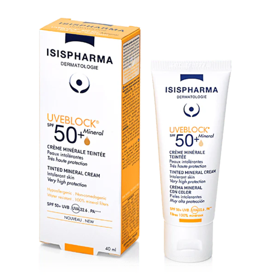 Isispharma Uveblock Fps 50+ Mineral Con Color 40ml - Diebe Pharma