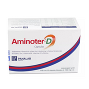 Panalab Aminoter D Suplemento Anticaída De Cabello Vitamina D 30cap - Diebe Pharma