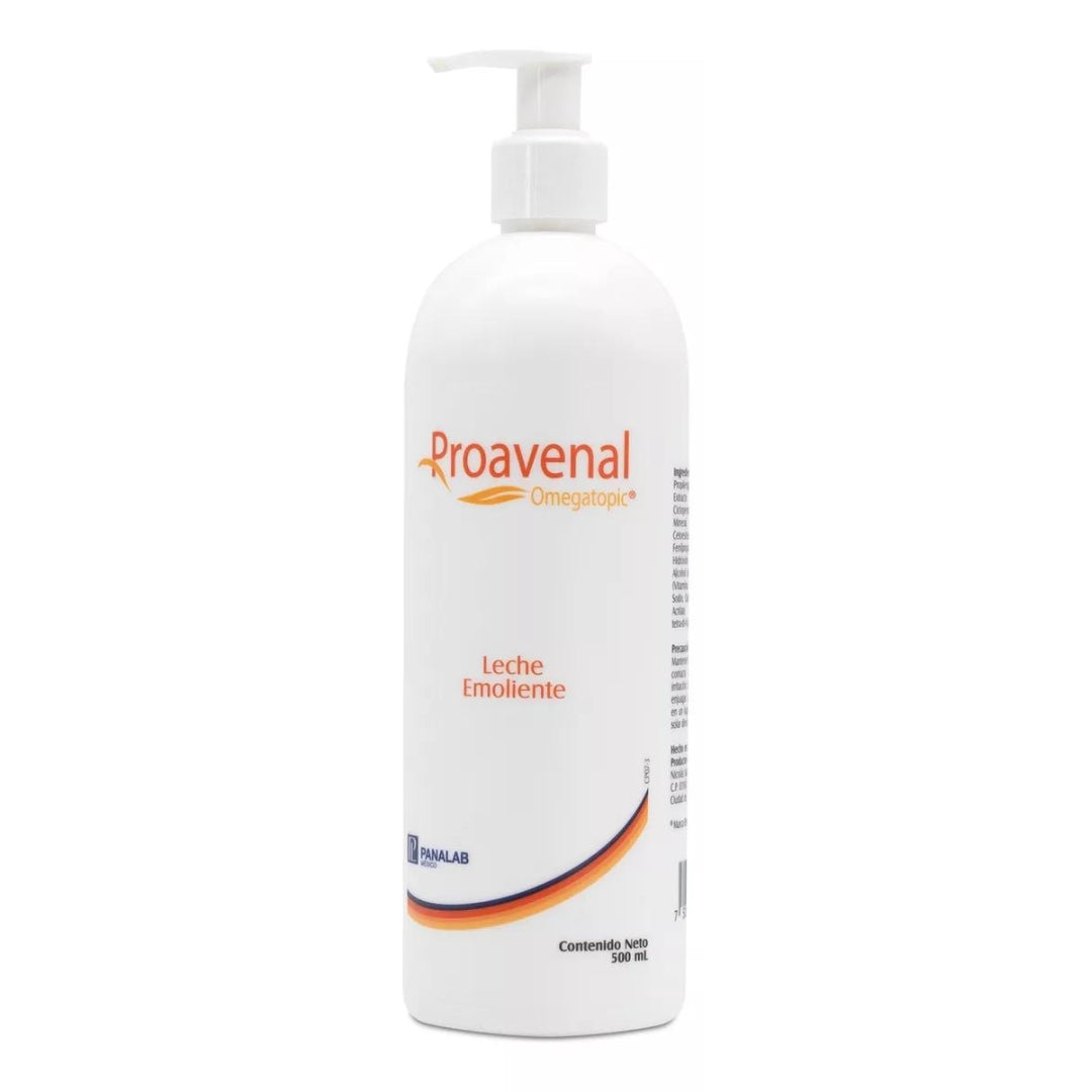 Panalab Proavenal Omegatopic Leche Emoliente Cuidado Corporal 500ml - Diebe Pharma