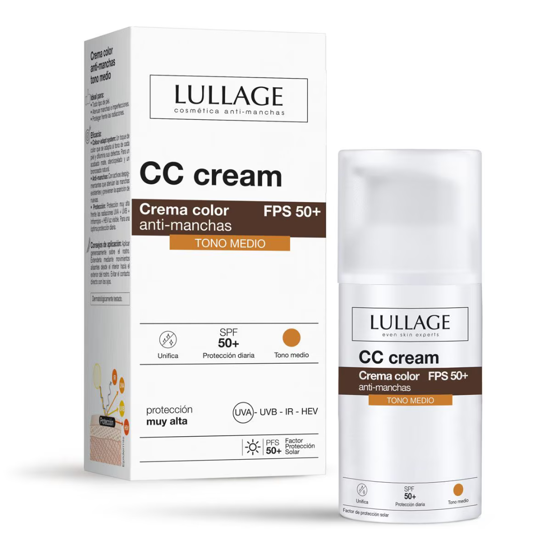 Lullage Cc Cream Spf 50+ Tono Medio 30ml - Diebe Pharma