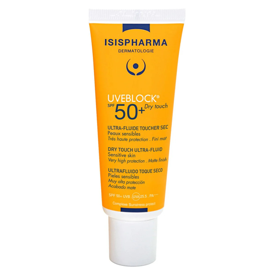 Isispharma Uveblock Fps 50+ Toque Seco Claro 40ml - Diebe Pharma