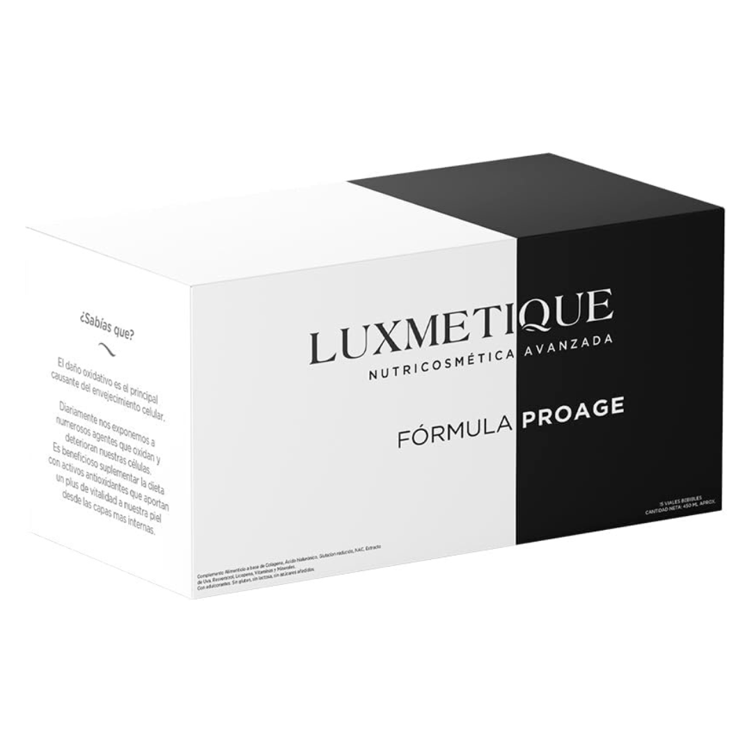 Luxmetique Advanced Nutricosmetics Fórmula Proage 15 Viales de 30ml c/u - Diebe Pharma