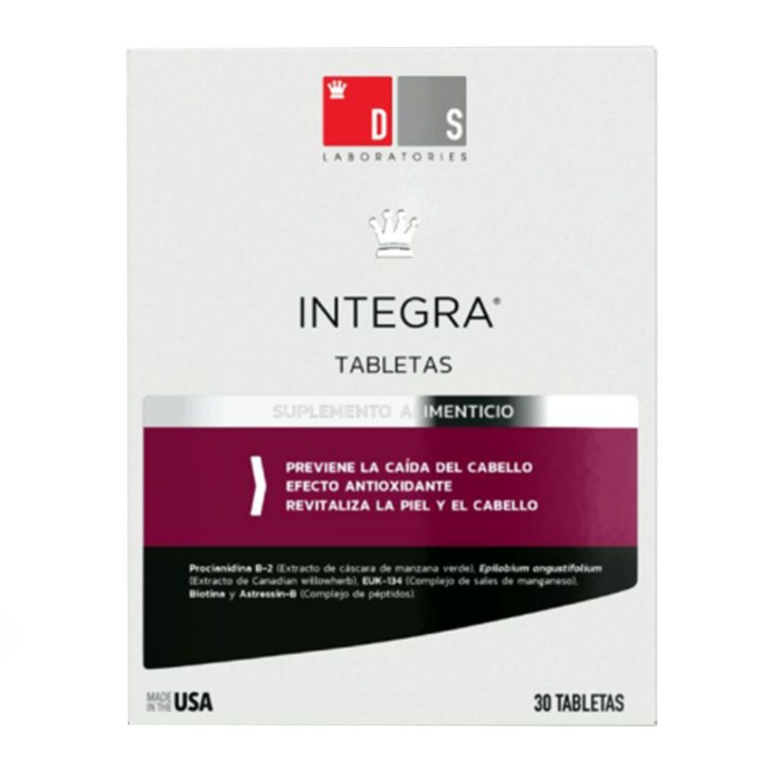 DS Laboratories Integra Tabletas Suplemento Alimenticio Anti-caída c/30. - Diebe Pharma