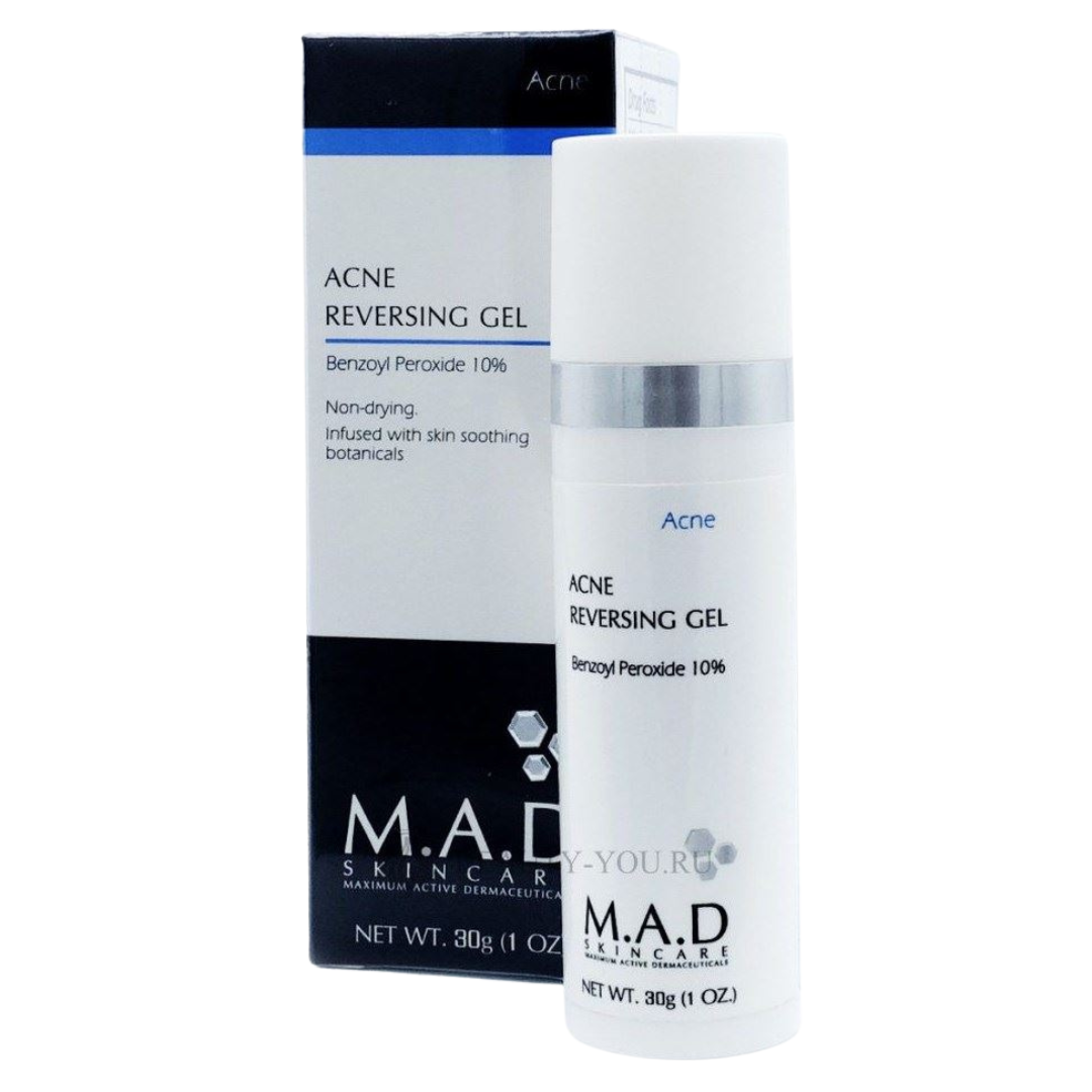 M.A.D. Acne reversing gel 10% 30g - Diebe Pharma